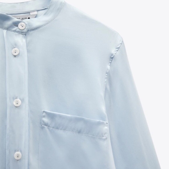 Zara Limited Edition 100% Mulberry Silk Blouse. Size XL NWT - Picture 7 of 7